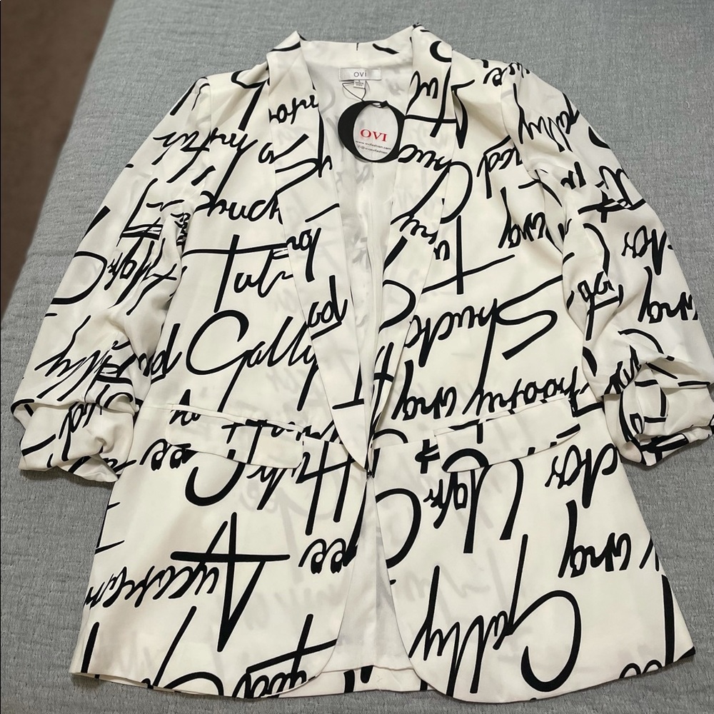 Oversized Open Blazer